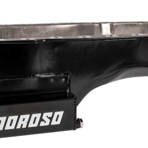 Moroso Oil Pan, Street Strip, For Use with Ford 351W Engine Blocks Without Front and Rear 4 Bolt Main Caps, 7 Quart Capacity, Front Sump – 20507