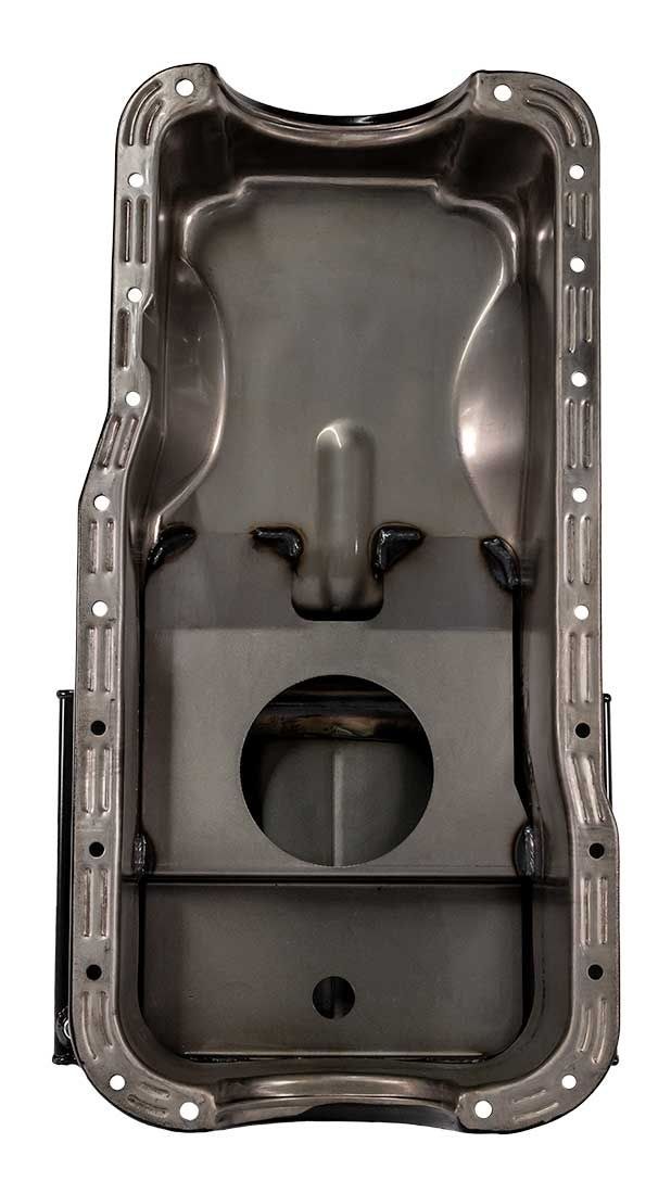 Moroso Oil Pan, Street Strip, For Use with Ford 351W Engine Blocks Without Front and Rear 4 Bolt Main Caps, 7 Quart Capacity, Front Sump – 20507