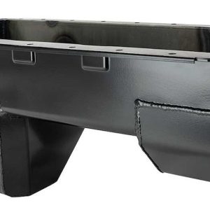 Moroso Oil Pan, For Use with Ford Small Block 289-302 Engines, 6 Quarts, Rear Wet Sump, 9 Inch Deep Sump, With Baffle, Powder Coated, Black – 20542