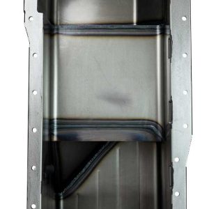 Moroso Oil Pan, For Use with Ford Small Block 289-302 Engines, 6 Quarts, Rear Wet Sump, 9 Inch Deep Sump, With Baffle, Powder Coated, Black – 20542