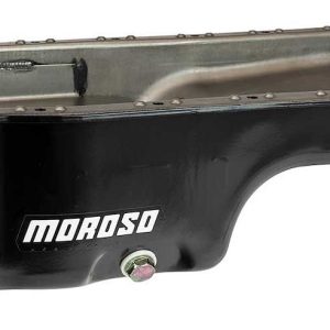 Moroso Oil Pan, For Use with Acura/ Honda B-Series Engines, Street/ Strip, 4 Quart, Wet Sump, 6 Inch Sump Depth, With Baffle, Powder Coated – 20911