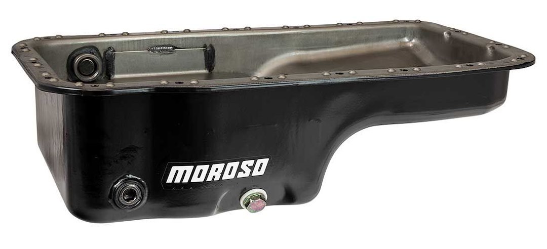 Moroso Oil Pan, For Use with Acura/ Honda B-Series Engines, Street/ Strip, 4 Quart, Wet Sump, 6 Inch Sump Depth, With Baffle, Powder Coated – 20911