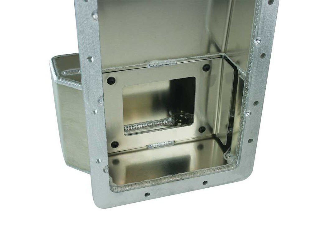 Moroso Oil Pan, For Use with Chrysler 6.2L and Gen 3 Hemi Engines with the Hellcat Front Timing Cover, Drag Race, 5 Quarts, Wet Sump Rear – 21165