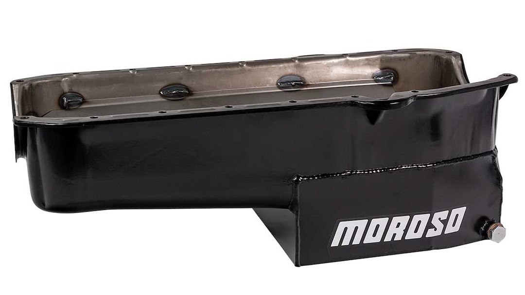 Moroso Oil Pan, Circle Track, For Use with 1980 and Earlier Small Block Chevy Engines/ Up to 3.80 Inch Stroke with Steel Rods, 7 Quart – 21316