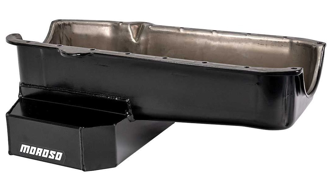 Moroso Oil Pan, Circle Track, For Use with 1980 and Earlier Small Block Chevy Engines/ Up to 3.80 Inch Stroke with Steel Rods, 7 Quart – 21316