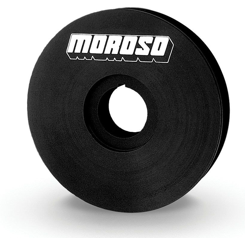 Moroso Crankshaft Pulley, V-Belt, 4.0 Inch Outside Diameter, Billet Aluminum – 23523