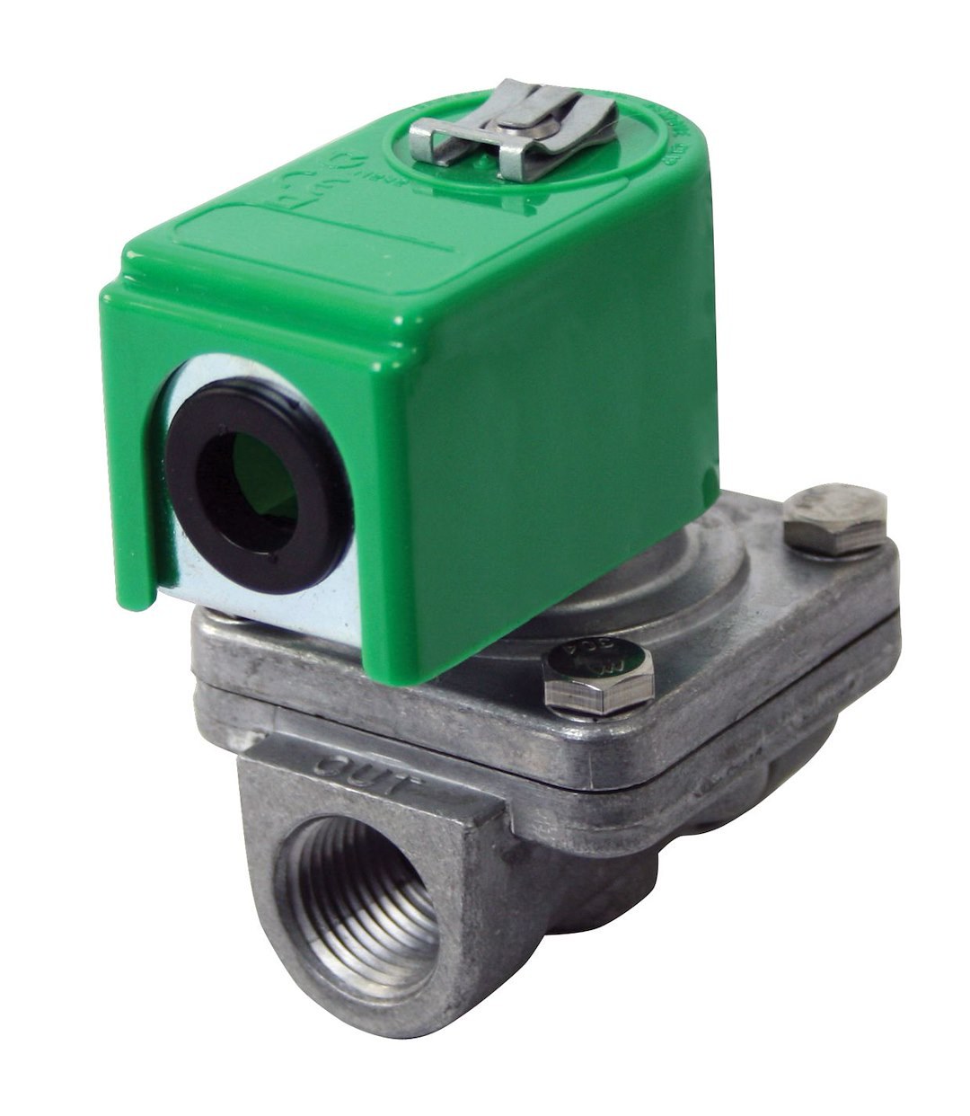 Moroso Fluid Transfer Solenoid, 1/2 Inch NPT, 20 Amp, With 1/2 Inch NPT Male Nipple/ Solenoid Valve/ Toggle Switch/ 16 Gauge Wire – 23905