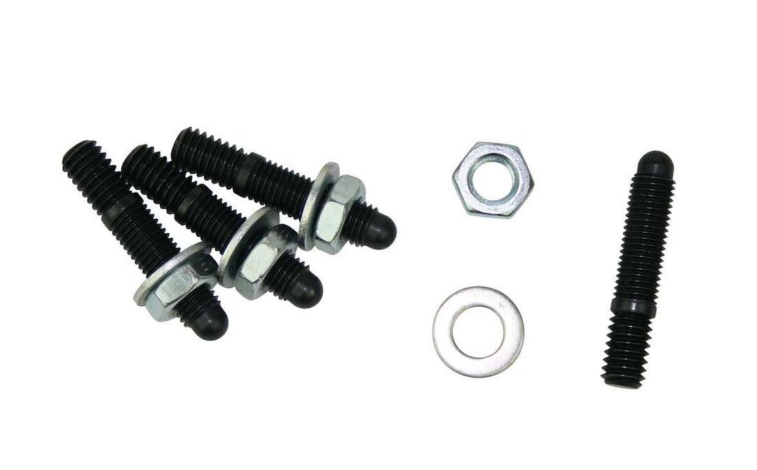 Moroso Carburetor Stud Kit, Carburetor with 1/2 Inch Thick Flange Base, 5/16 Inch-18 Thread, 1-3/8 Length – 37950