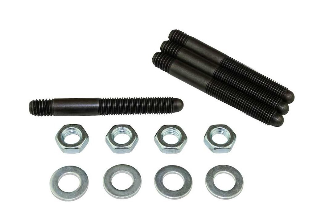Moroso Carburetor Stud Kit, Carburetor with 1/2 Inch Thick Flange Base with a 1 Inch Spacer or 2-1/2 Inch Spacers, 5/16 Inch – 18 Thread – 37960
