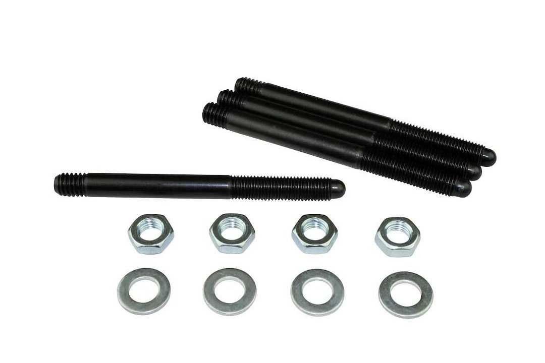 Moroso Carburetor Stud Kit, Carburetor with 1/2 Inch Thick Flange Base with a 2 Inch Spacer or with 3 or 4, 1/2 Inch Spacers – 37961