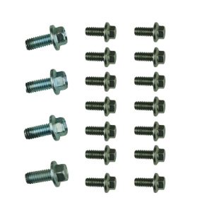 Moroso Oil Pan Bolt Set, Sbc, GM 90 Degree V6, and All Olds V8, Hex Head, Cadmium Plated, Grade 8 Steel – 38551