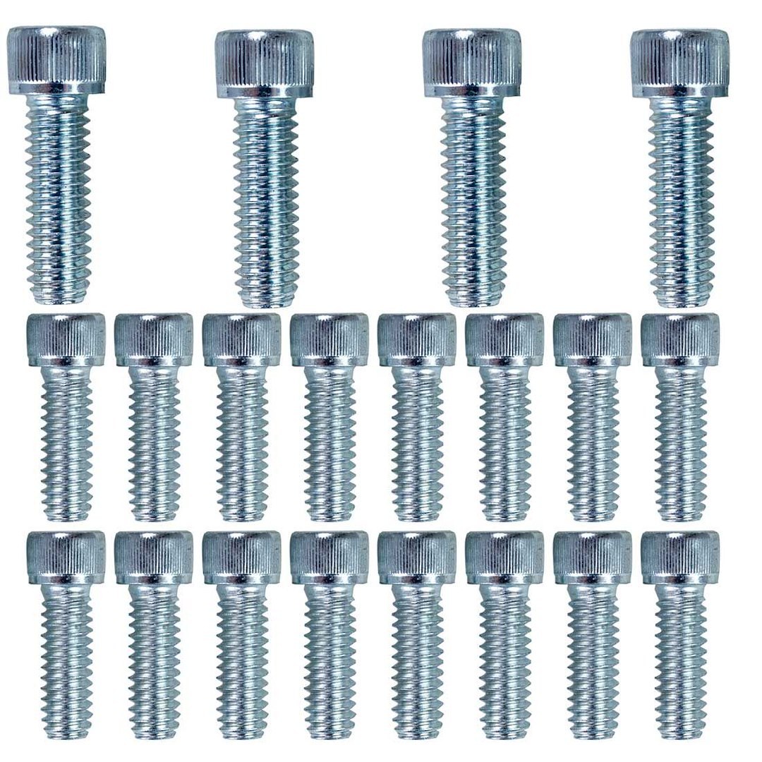 Moroso Oil Pan Bolt Set, Ford Small Block 302-351W Engines, Hex Head, Steel – 38552