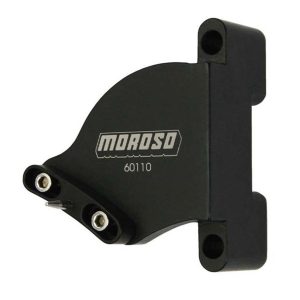Moroso Timing Tab, For Use with Small Block Chevy Engines, 6-3/4 Inch Balancer, Adjustable, Black Anodized, Aluminum – 60110