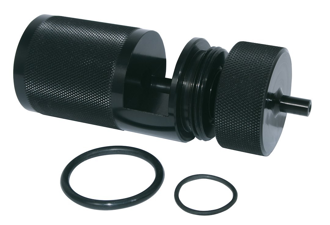 Moroso Carburetor Power Valve Tester, Holley Power Valves, Used to Check for Ruptured Diaphragms to Prevent Engine Flooding., Aluminum – 62295