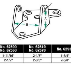 Moroso Motor Mount, Solid Style, 0.188 Inch Thick, Zinc Plated, Steel, Set of 2, Replaces OEM 332648 – 62515