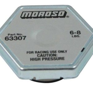 Moroso Radiator Cap, 6 Pounds to 8 Pounds, Hexagon, Without Pressure Release Lever, Moroso Logo – 63307