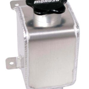 Moroso Power Steering Reservoir, For Use with 1999 to 2004 Mustang Power Steering Pumps, Aluminum, With Mounting Bracket and Cap – 63490