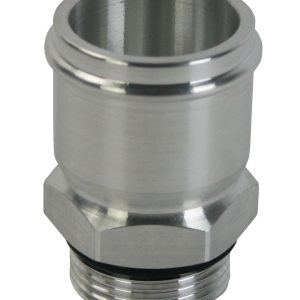 Moroso Adapter Fitting, 16AN Female to 1-1/2 Inch Hose, Billet Aluminum, Single – 63522