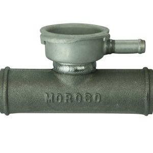 Moroso Radiator Hose Filler, 356-T6 Cast Aluminum, 1-1/4 Inch to 1-1/4 Inch, Without Radiator Cap – 63745