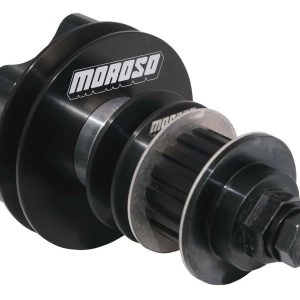 Moroso Crankshaft Pulley, Bbc, Long, Hard Coated Anodized and Mandrel Is Black Oxide – 63849