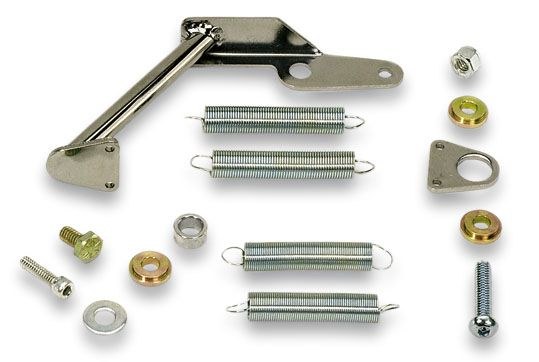 Moroso Carburetor Throttle Return Spring, Chrome, One Set of Heavy and One Set of Light Springs – 64927