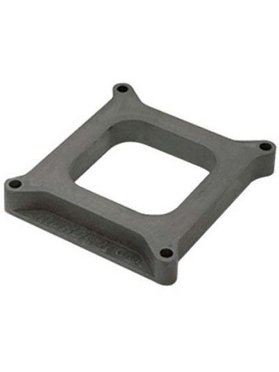 Moroso Carburetor Spacer, Holley 4150/4160 with 1.750 Bores, Open Plenum, 1 Inch Thick, Plastic and Phenol – 64940