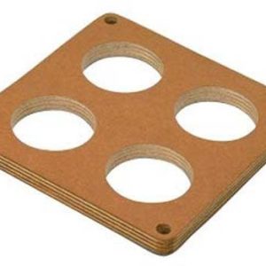 Moroso Carburetor Spacer, Holley Dominator, Open Plenum, 1/2 Inch Thick, Wood – 65017