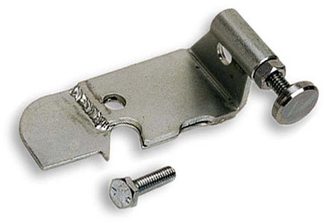 Moroso Throttle Stop, Holley 4150 Style, Adjustable, Clear Zinc, Steel – 65042