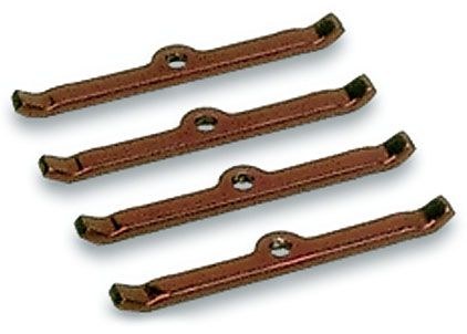 Moroso Valve Cover Hold Down Tab Set, 5/16 Inch Diameter Holes, Chrome, Steel, 4 Tabs – 68510