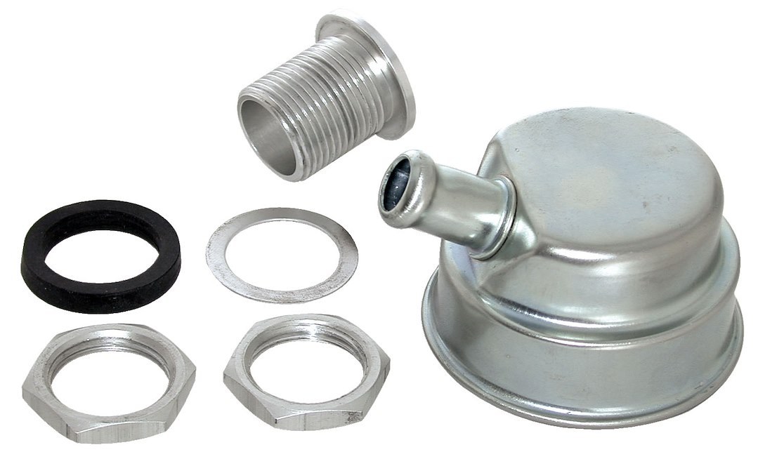 Moroso Crankcase Breather Cap, Circle, Twist-IN Style – 68785
