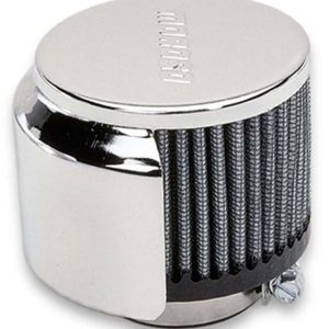 Moroso Crankcase Breather Filter, Clamp-On Type, 1-3/8 Inch Inside Diameter, With Deflector Shield – 68811