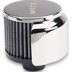 Moroso Crankcase Breather Cap, Circle, Chrome, With Grommet – 68813