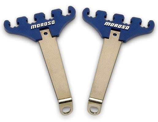 Moroso Spark Plug Wire Separator, 7 Millimeter – 9 Millimeter Wire, Two Chrome Plated Brackets and Two 4-HOLE Looms, Red – 72181
