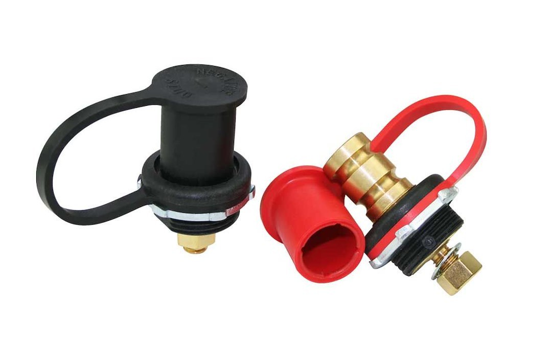 Moroso Battery Remote Jumper Terminal, Battery Terminal Power Tap, Slip on, Set of 2 – 74140