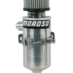 Moroso Catch Can, Capture the Excess Crankcase Vapors and the Residual Oil Mist from Reentering the Intake Track – 85465