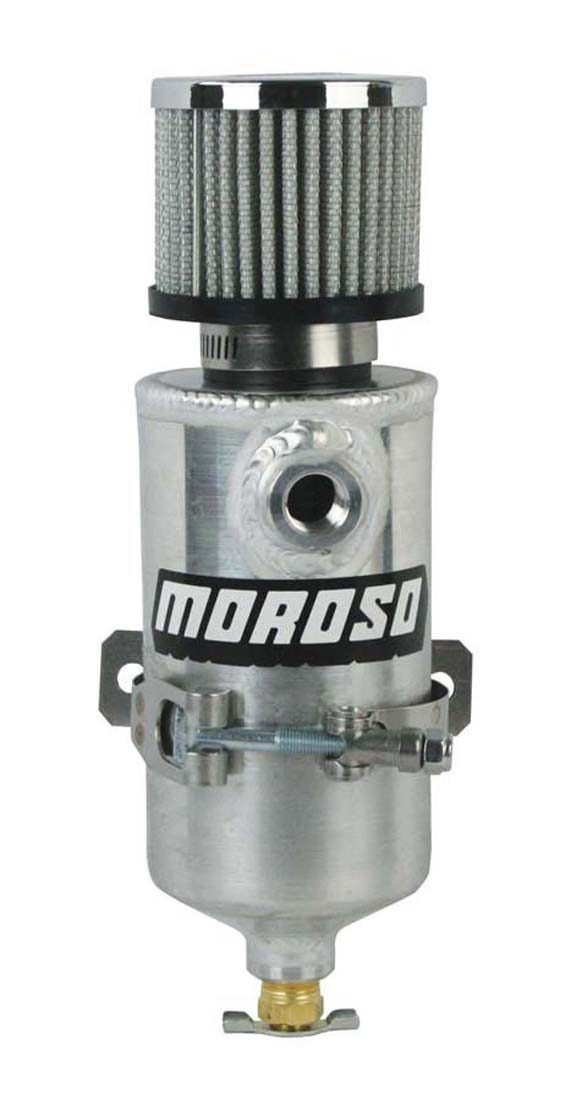 Moroso Catch Can, Capture the Excess Crankcase Vapors and the Residual Oil Mist from Reentering the Intake Track – 85473