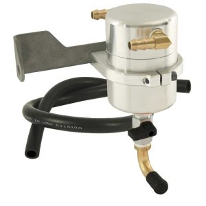Moroso Catch Can, Capture the Excess Crankcase Vapors and the Residual Oil Mist from Reentering the Intake Track, Polished, Billet Aluminum – 85481