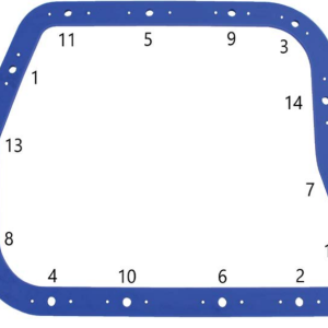 Moroso Auto Trans Fluid Pan Gasket, 3/16 Inch Thick, 40 Durometer Rubber That Is Vulcanized to a Rigid Steel Frame. – 93110