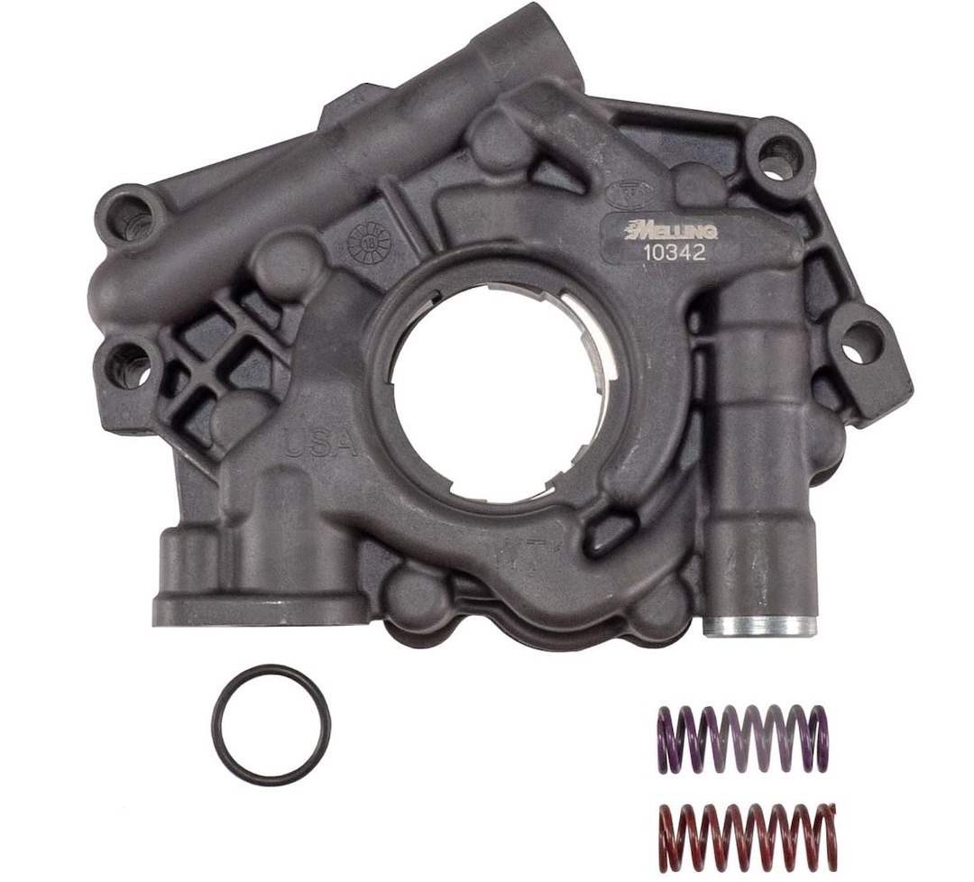 Melling Oil Pump, For Use with 5.7L and 6.1L Hemi Engines, Standard Volume, Uses 1-1/8 Inch Bolt on Screen, With Phosphate Coated Oil Pump – 10342