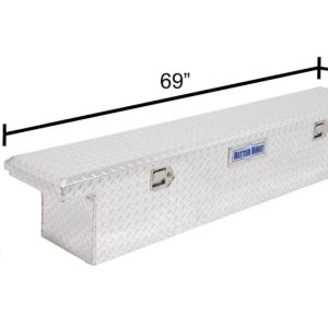 Better Built Tool Box, Crown Series, Crossover, Slim, Low Profile, Single Lid, Diamond Tread, Bright, Aluminum – 73010284
