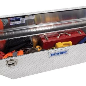 Better Built Tool Box, Crown Series, Crossover, Slim, Low Profile, Single Lid, Diamond Tread, Bright, Aluminum – 73010286