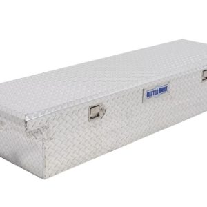 Better Built Tool Box, Crown Series, Crossover, Low Profile, Single Lid, Diamond Tread, Bright, Aluminum – 73010911