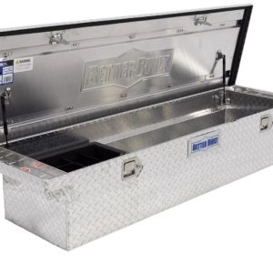 Better Built Tool Box, Crown Series, Crossover, Low Profile, Single Lid, Diamond Tread, Bright, Aluminum – 73010911