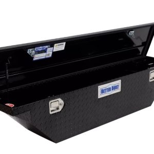 Better Built Tool Box, Crown Series, Crossover, Slim, Low Profile, Single Lid, Diamond Tread, Gloss Black, Aluminum – 73210285