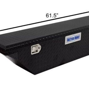 Better Built Tool Box, Crown Series, Crossover, Slim, Low Profile, Single Lid, Diamond Tread, Gloss Black, Aluminum – 73210285