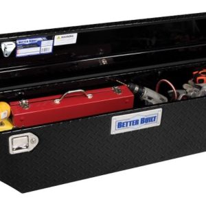 Better Built Tool Box, Crown Series, Crossover, Slim, Low Profile, Single Lid, Diamond Tread, Gloss Black, Aluminum – 73210285