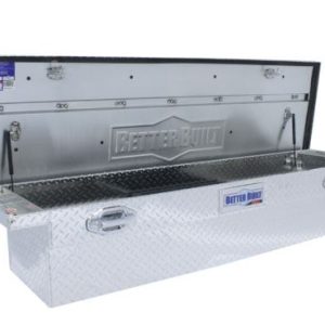 Better Built Tool Box, Sec Series, Crossover Low Profile, Single Lid, Pull Handle, Diamond Tread, Bright, Aluminum – 79011002