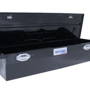 Better Built Tool Box, Sec Series, Crossover Low Profile, Single Lid, Pull Handle, Powder Coated, Diamond Tread, Gloss Black, Aluminum – 79210919