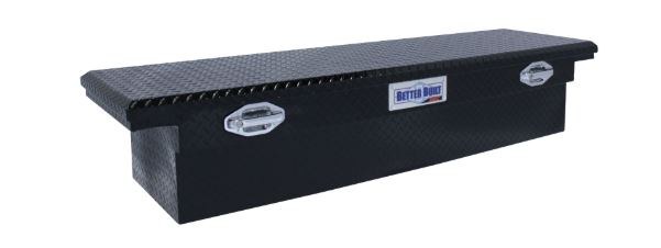 Better Built Tool Box, Sec Series, Crossover Low Profile, Single Lid, Pull Handle, Diamond Tread, Gloss Black, Aluminum – 79210920