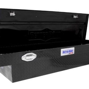 Better Built Tool Box, Sec Series, Crossover, Single Lid, Pull Handle, Powder Coated, Diamond Tread, Gloss Black, Aluminum – 79210986